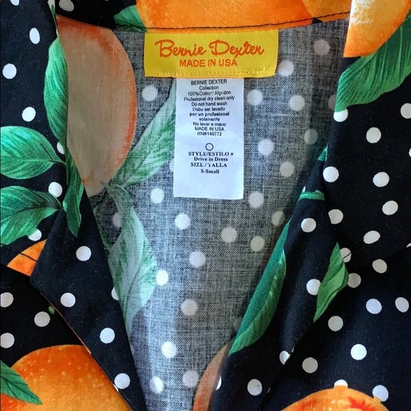 SOLD - New Bernie Dexter Dive In Juicy Orange Print Dress - Picture 3 of 4
